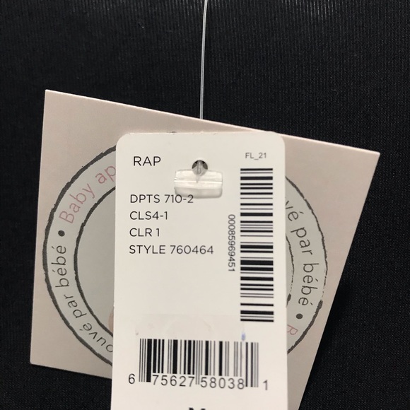 Brand new Thyme 3/4 sleeve black nursing/maternity dress size medium - Picture 3 of 3